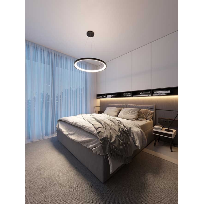 LED2 - Candelabro suspenso LED BELLA LED/48W/230V 3000K/4000K preto
