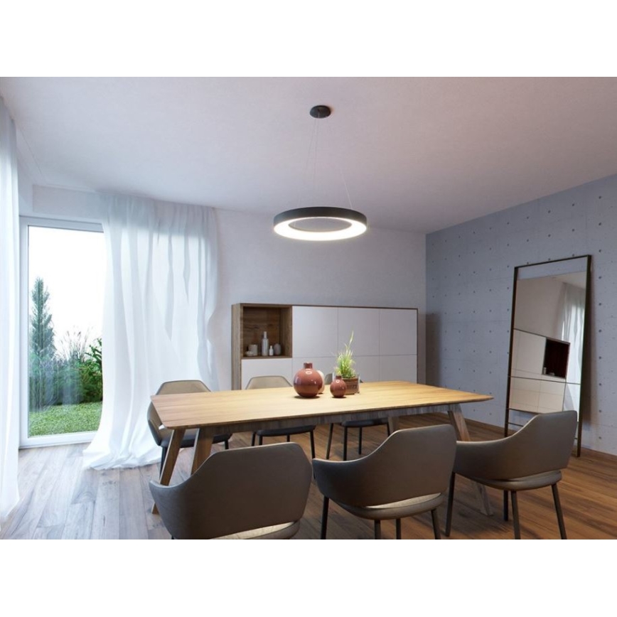 LED2 - Candelabro suspenso LED BELLA LED/50W/230V 3000/4000K preto