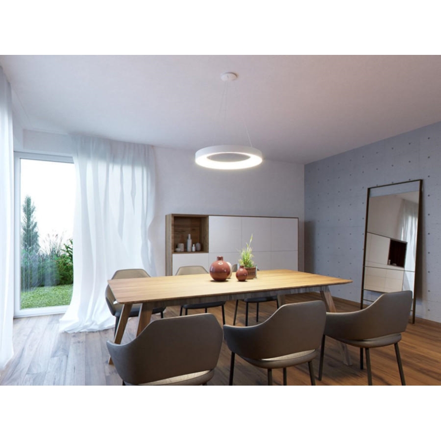 LED2 - Candelabro suspenso LED BELLA LED/50W/230V 3000K diâmetro 60 cm branco