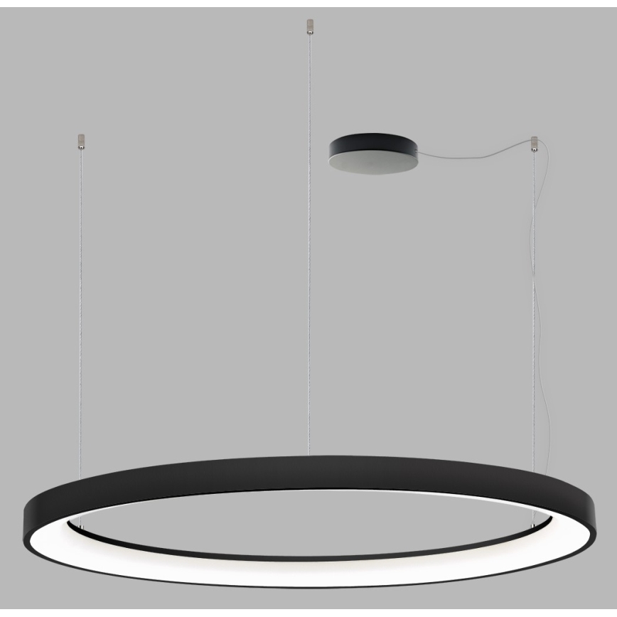 LED2 - Candelabro suspenso LED com regulação BELLA LED/80W/230V 3000K/4000K preto