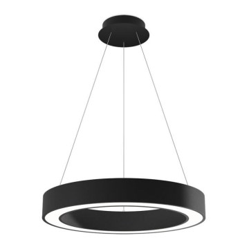LED2 - Candelabro suspenso LED com regulação SATURN LED/50W/230V 3000K/4000K preto