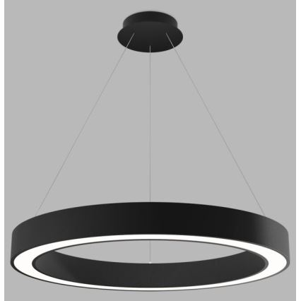 LED2 - Candelabro suspenso LED com regulação SATURN LED/60W/230V 3000K/4000K preto