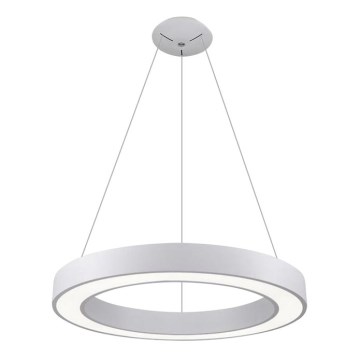 LED2 - Candelabro suspenso LED SATURN LED/50W/230V 3000K diâmetro 60 cm branco