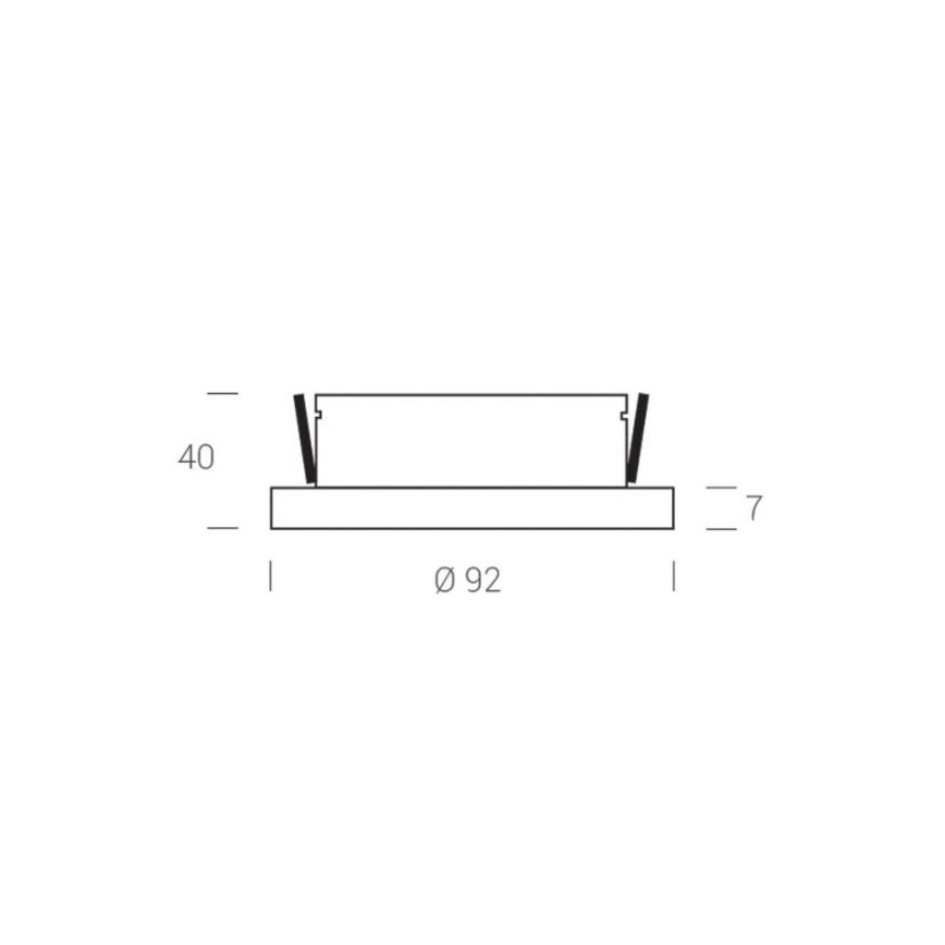 LED2 - Foco embutido LED STATIC LED/7W/230V IP44