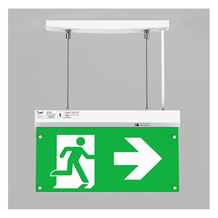 LED2 - Iluminação de emergência LED SAFE ALL LED/2W/3,6V 6000K IP40