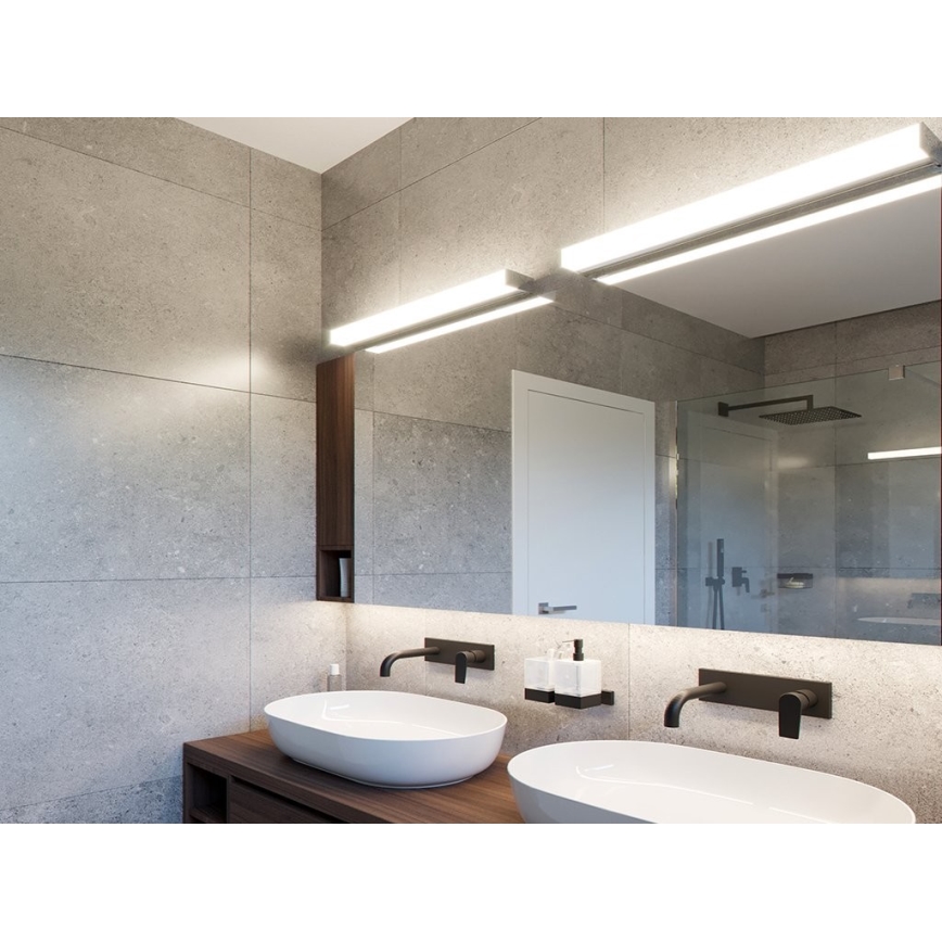 LED2 - Iluminação de parede de casa de banho LED QUADRA LED/12W/230V IP44 3000K/4000K