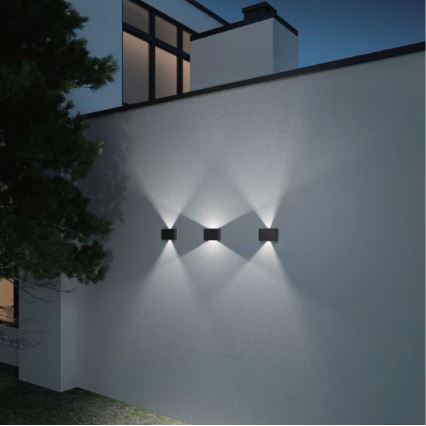 LED2 - Iluminação de parede exterior LED BLADE 2xLED/12W/230V IP54