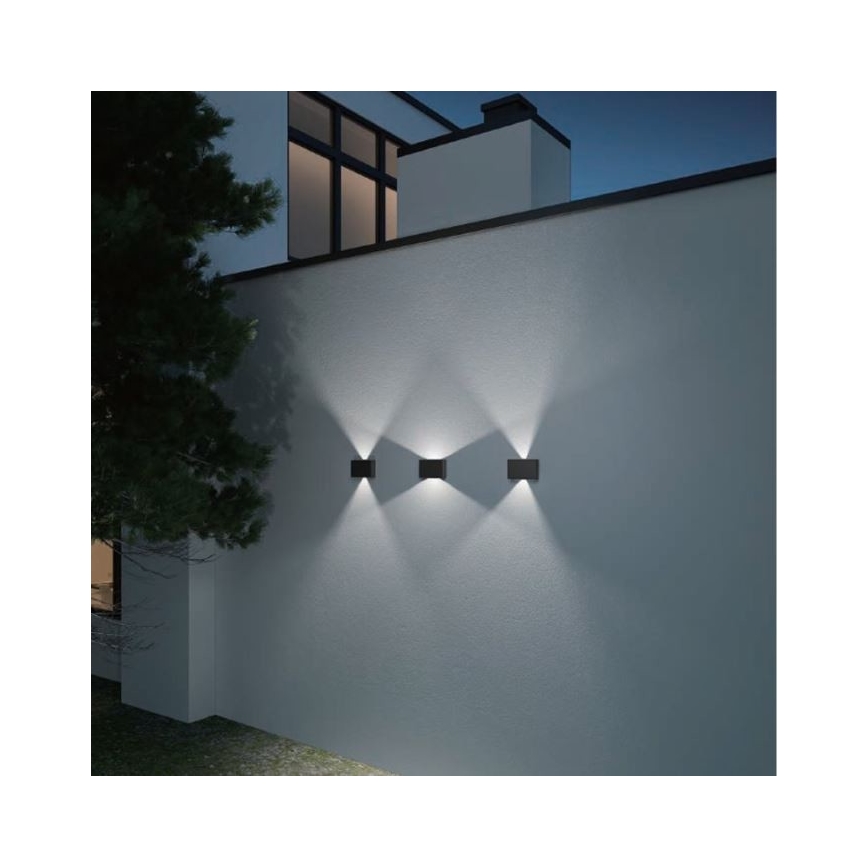 LED2 - Iluminação de parede exterior LED BLADE 2xLED/12W/230V IP54