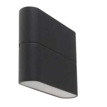 LED2 - Iluminação de parede exterior LED FLAT 2xLED/3W/230V antracite IP54