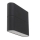 LED2 - Iluminação de parede exterior LED FLAT 2xLED/3W/230V antracite IP54