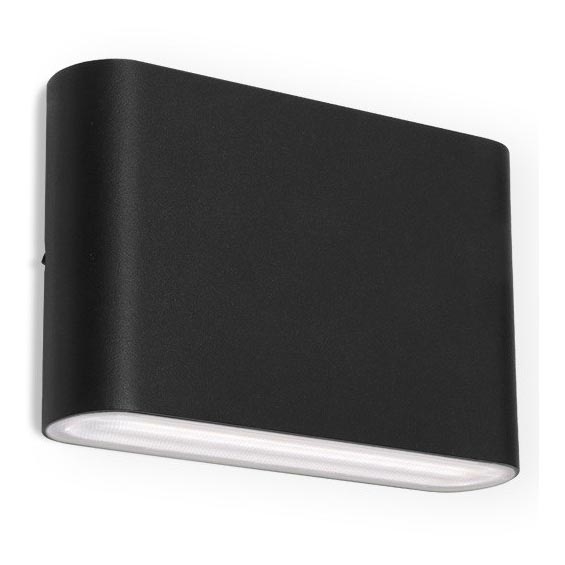LED2 - Iluminação de parede exterior LED FLAT 2xLED/3W/230V IP65 3000K/4000K/5700K preto