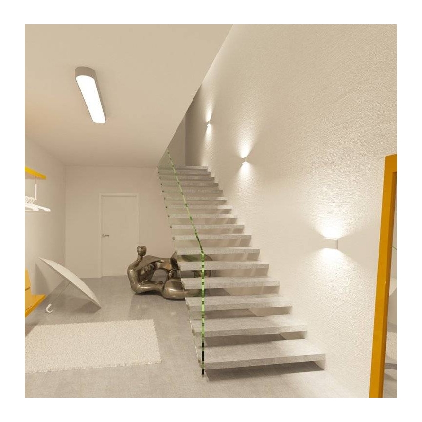 LED2 - Iluminação de parede exterior LED FLAT 2xLED/3W/230V IP65 3000K/4000K/5700K branco