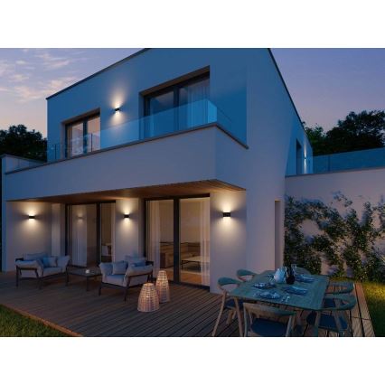 LED2 - Iluminação de parede exterior LED FLAT 2xLED/3W/230V IP65 3000K/4000K/5700K branco