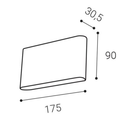LED2 - Iluminação de parede exterior LED FLAT 2xLED/3W/230V IP65 3000K/4000K/5700K branco