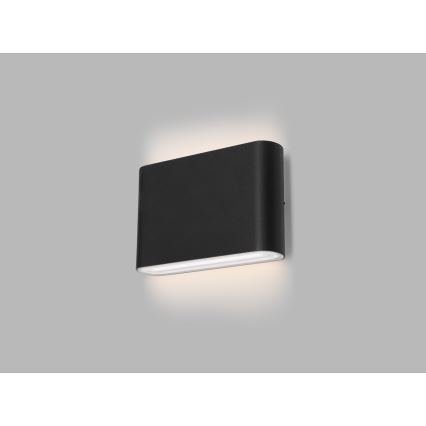 LED2 - Iluminação de parede exterior LED FLAT 2xLED/3W/230V IP65 3000K/4000K/5700K preto