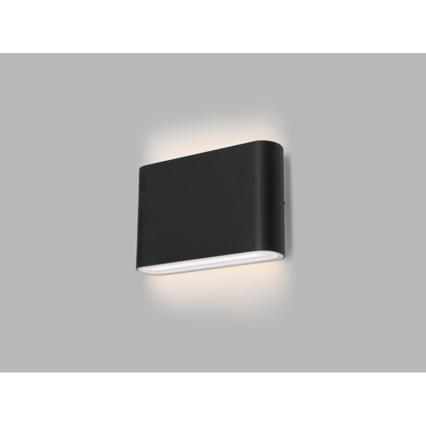 LED2 - Iluminação de parede exterior LED FLAT 2xLED/3W/230V IP65 3000K/4000K/5700K preto