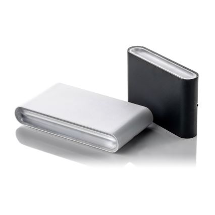 LED2 - Iluminação de parede exterior LED FLAT 2xLED/3W/230V IP65 3000K/4000K/5700K preto