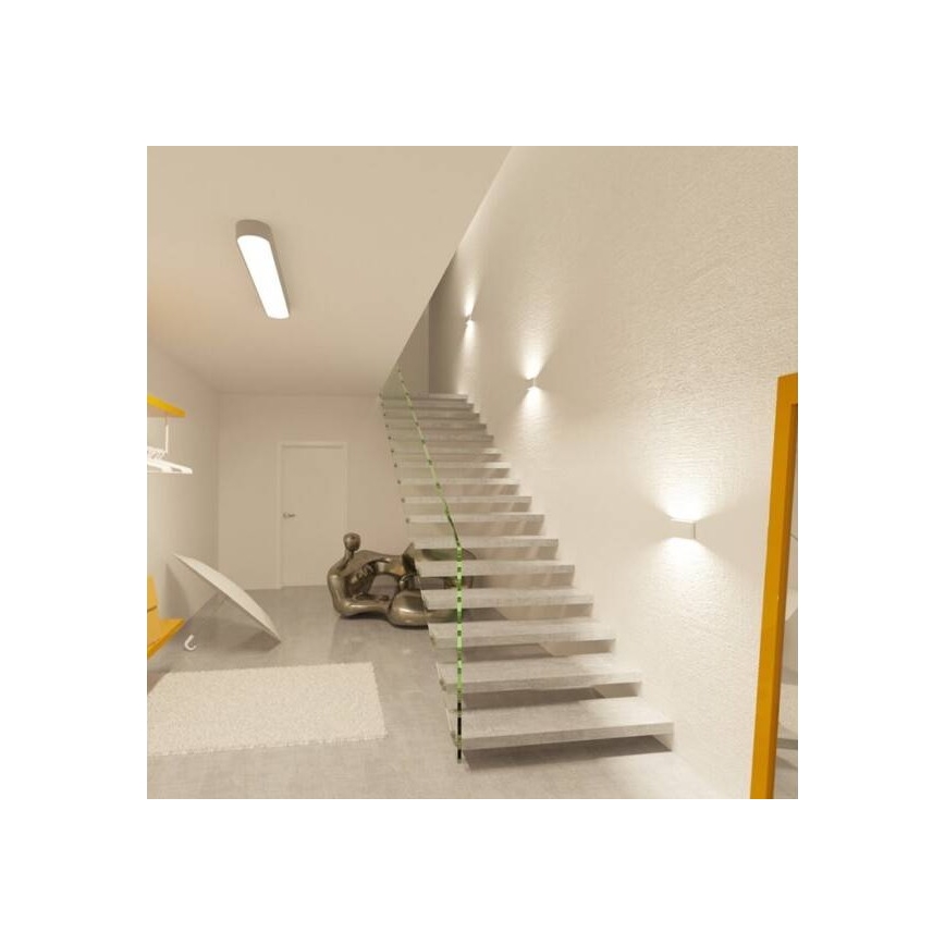 LED2 - Iluminação de parede exterior LED FLAT 2xLED/5W/230V IP65
