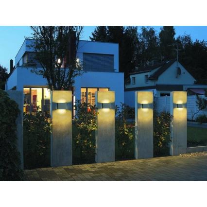 LED2 - Iluminação de parede exterior LED FLAT 2xLED/5W/230V IP65