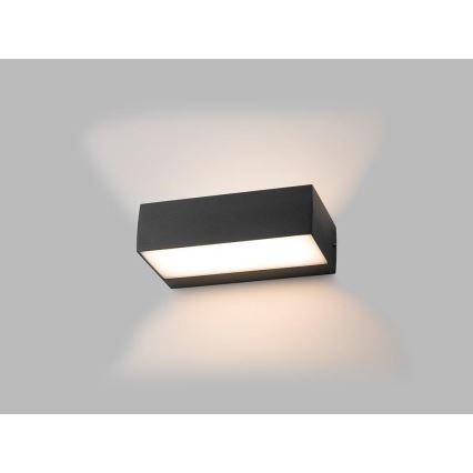 LED2 - Iluminação de parede exterior LED KVADER LED/9W/230V IP54
