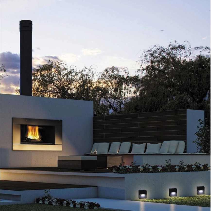 LED2 - Iluminação de parede exterior LED STEP ON LED/3W/230V antracite IP54
