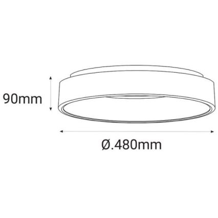 LED2 - Iluminação de teto LED BELLA LED/40W/230V 3000/4000K branca