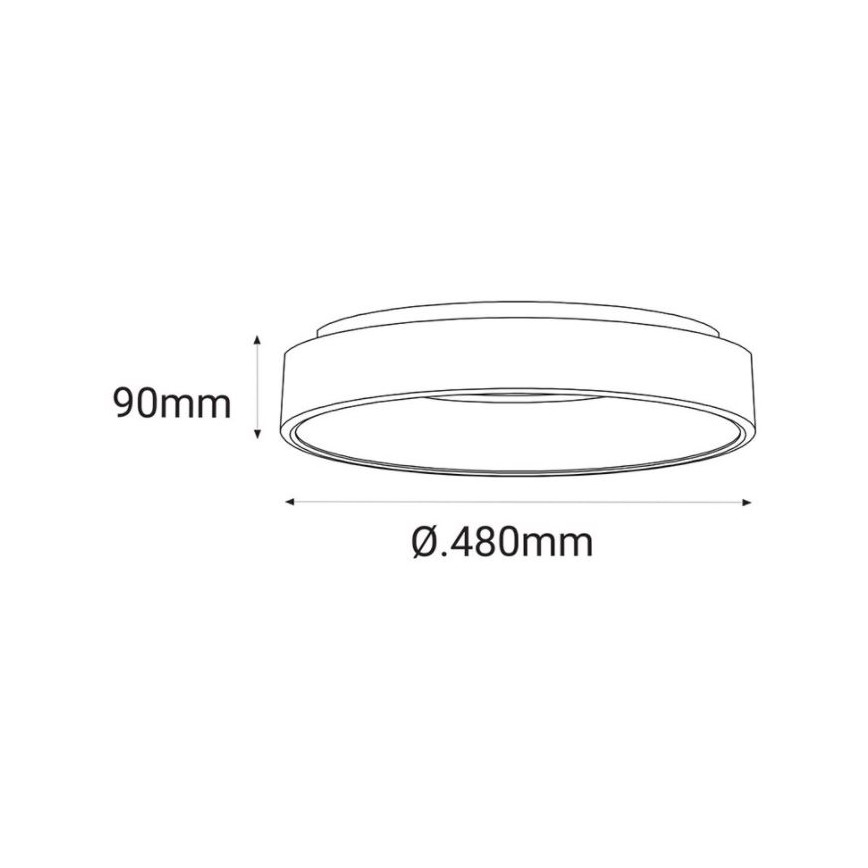 LED2 - Iluminação de teto LED BELLA LED/40W/230V 3000/4000K branca