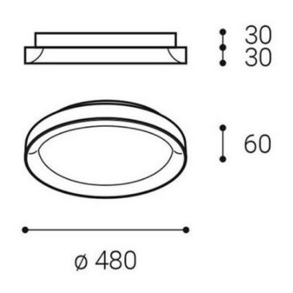 LED2 - Iluminação de teto LED BELLA SLIM LED/38W/230V 3000/4000K branca