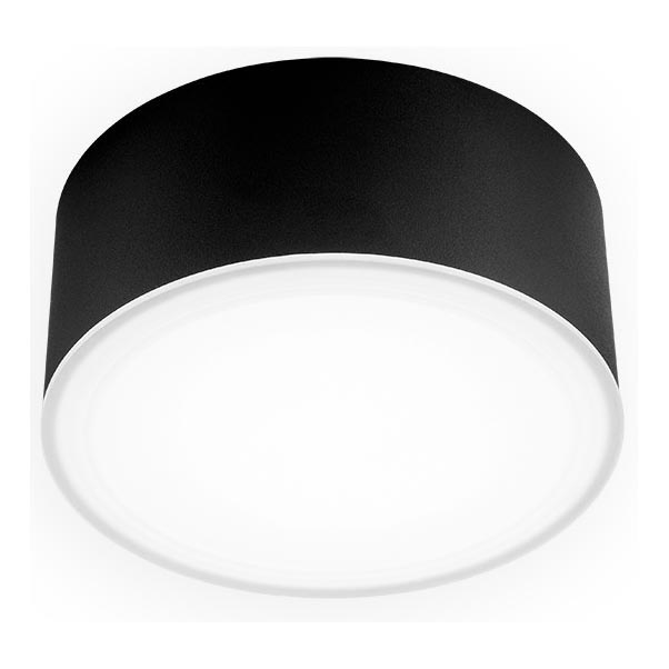 LED2 - Iluminação de teto LED BUTTON LED/12W/230V CRI 90 preta