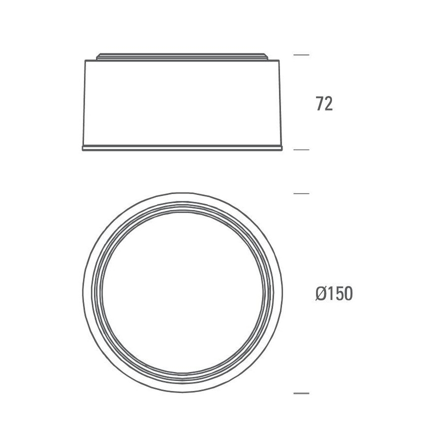 LED2 - Iluminação de teto LED BUTTON LED/17W/230V prateada