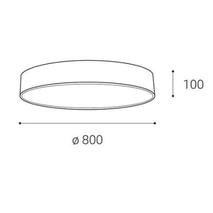 LED2 - Iluminação de teto LED com regulação MONO LED/100W/230V 3000K/4000K branco