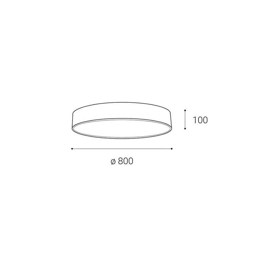 LED2 - Iluminação de teto LED com regulação MONO LED/100W/230V 3000K/4000K branco