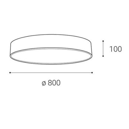 LED2 - Iluminação de teto LED com regulação MONO LED/100W/230V 3000K/4000K preto