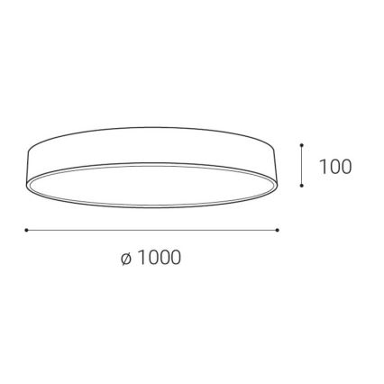 LED2 - Iluminação de teto LED com regulação MONO LED/153W/230V 3000K/4000K preto