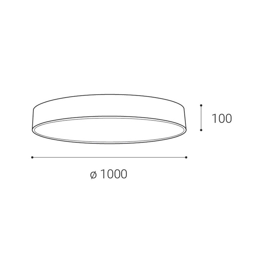 LED2 - Iluminação de teto LED com regulação MONO LED/153W/230V 3000K/4000K preto