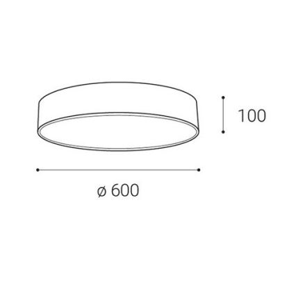 LED2 - Iluminação de teto LED com regulação MONO LED/60W/230V 3000K/4000K branco