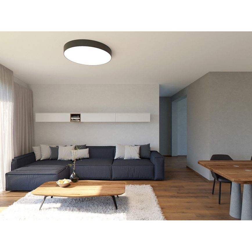 LED2 - Iluminação de teto LED com regulação MONO LED/60W/230V 3000K/4000K preto