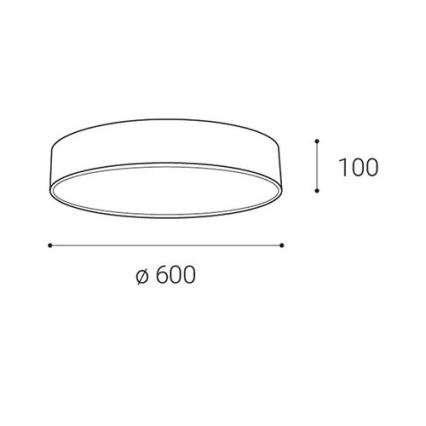 LED2 - Iluminação de teto LED com regulação MONO LED/60W/230V 3000K/4000K preto
