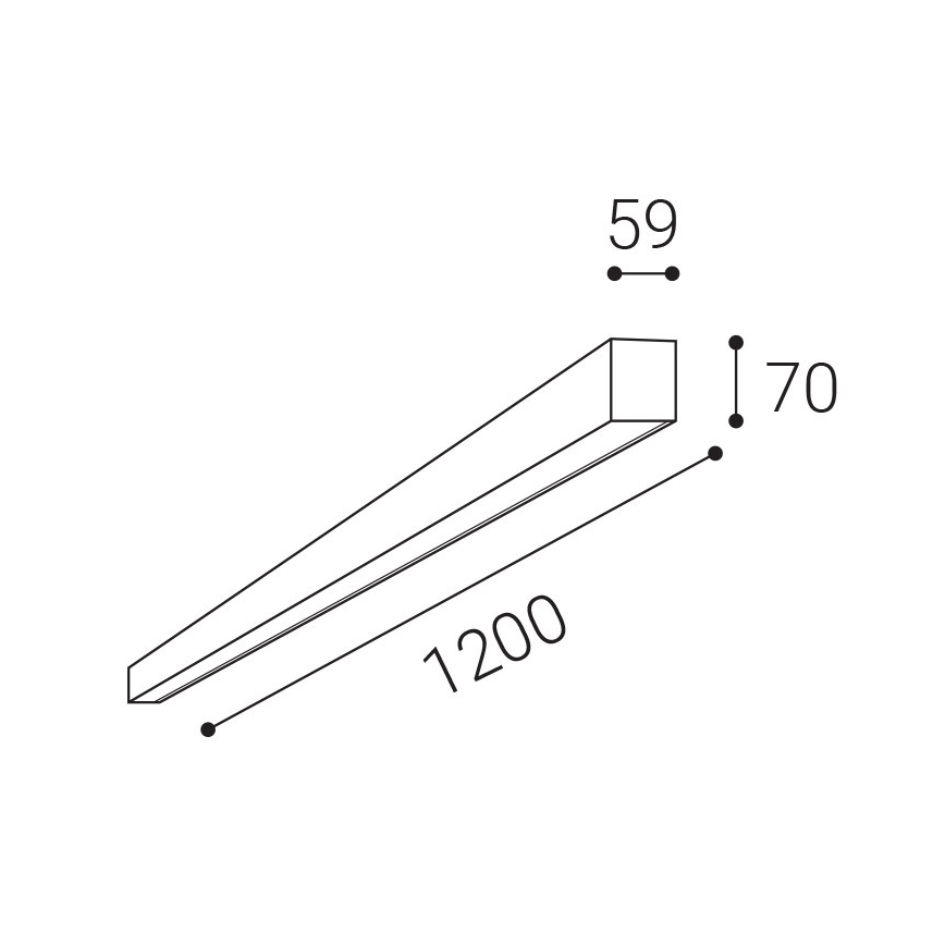 LED2 - Iluminação de teto LED com regulação NOLI LED/40W/230V 3000K/3500K/4000K branco