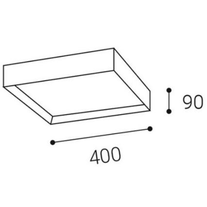 LED2 - Iluminação de teto LED MILO LED/30W/230V branca 3000/4000K