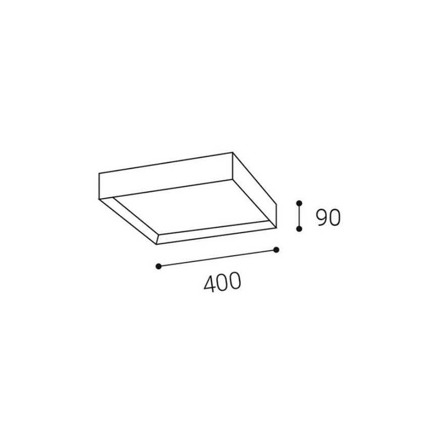 LED2 - Iluminação de teto LED MILO LED/30W/230V preta 3000/4000K