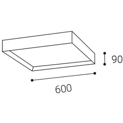 LED2 - Iluminação de teto LED MILO LED/60W/230V branca 3000/4000K