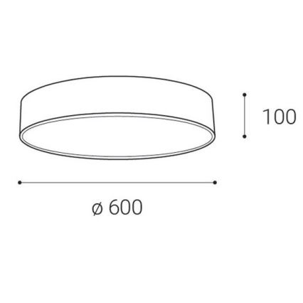 LED2 - Iluminação de teto LED MONO LED/60W/230V 3000/4000K branca