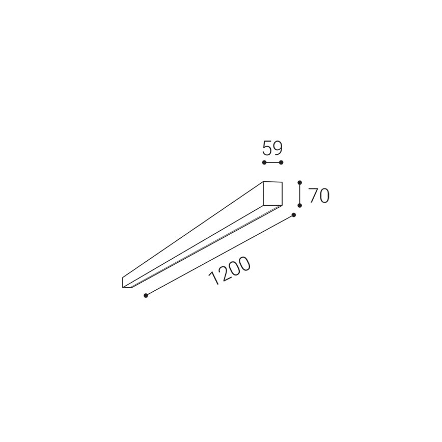 LED2 - Iluminação de teto LED NOLI LED/40W/230V 3000K/3500K/4000K branco