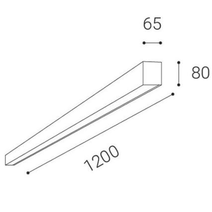 LED2 - Iluminação de teto montada à superfície LED LINO LED/30W/230V 3000/3500/4000K preta