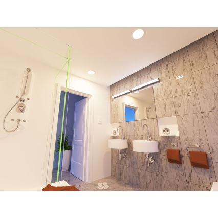 LED2 - Iluminação embutida de casa de banho LED SLIM LED/10W/230V IP43 CRI 90
