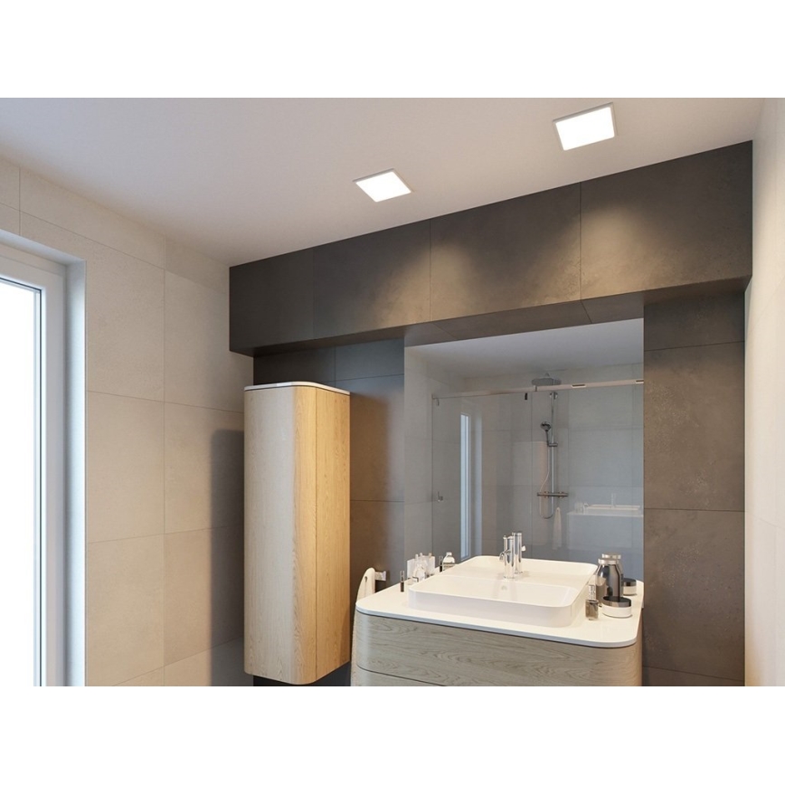 LED2 - Iluminação embutida de casa de banho LED SLIM LED/15W/230V IP43 CRI 90