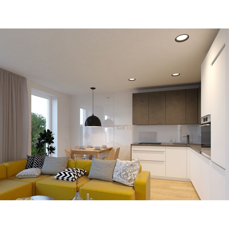 LED2 - Iluminação embutida de casa de banho LED ZETA LED/25W/230V 3000K IP44