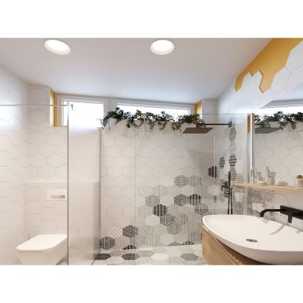 LED2 - Iluminação embutida de casa de banho LED ZETA LED/25W/230V 3000K IP44