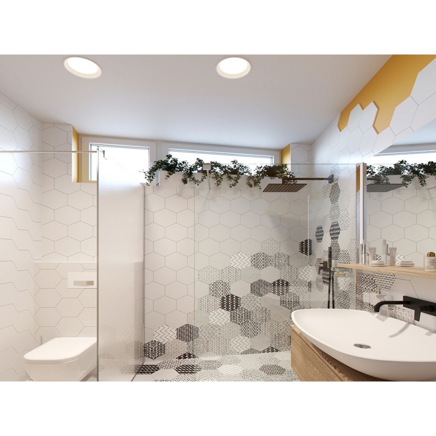 LED2 - Iluminação embutida de casa de banho LED ZETA LED/25W/230V 3000K IP44